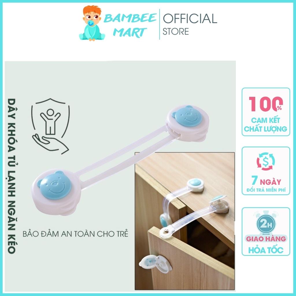 Khóa An Toàn Cho Ngăn Kéo Tủ Lạnh Tủ Quần Áo Tiện Dụng BamBee Mart