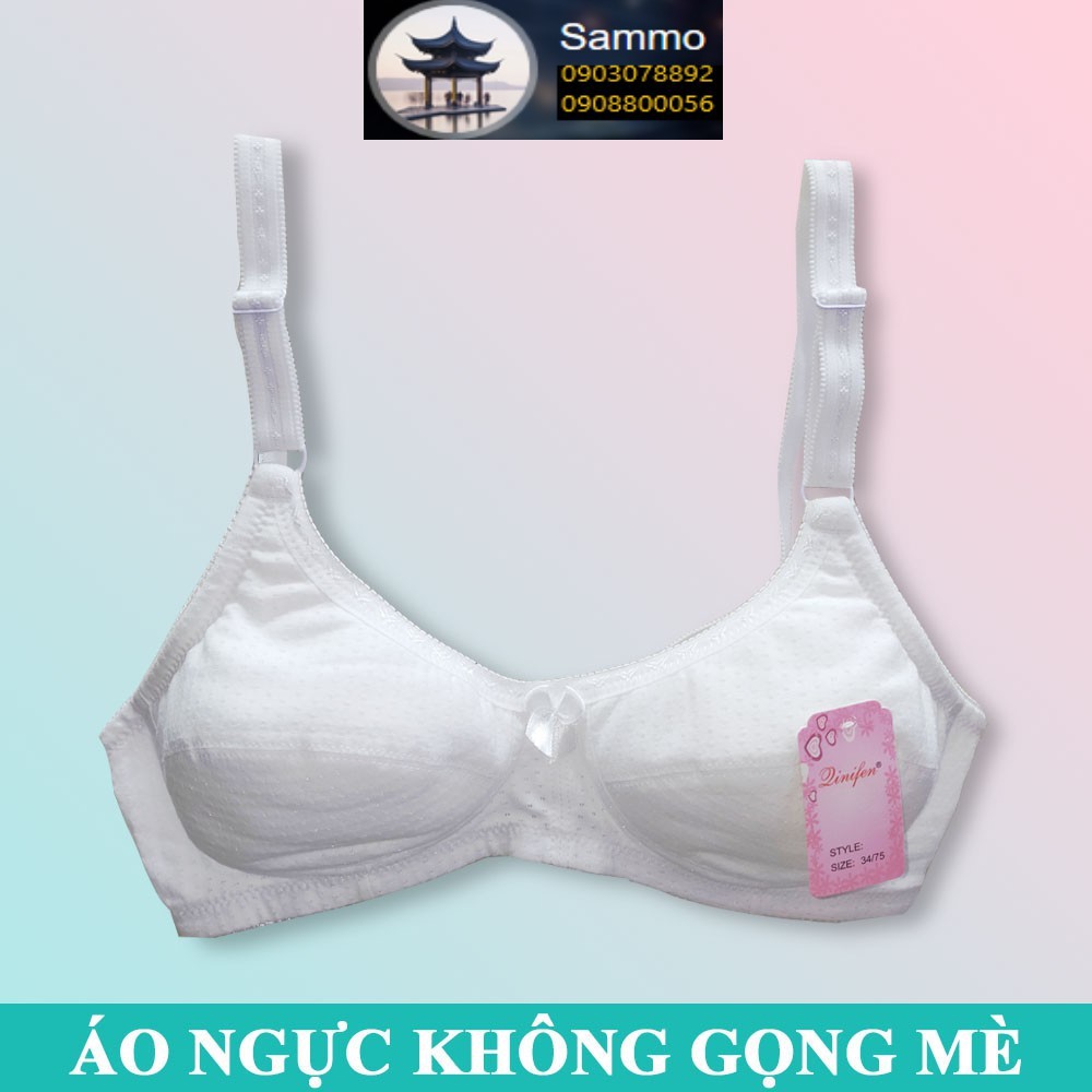 Áo Ngực Không Gọng Không Mút Chất Cotton Mềm Mịn Size 36 -> 42