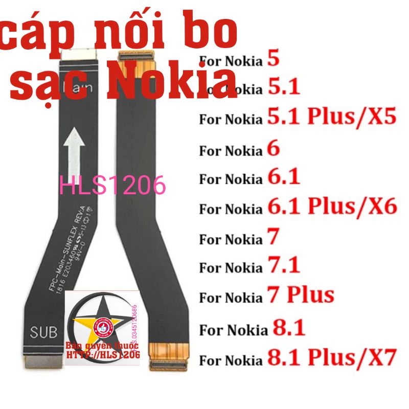 Cáp kết nối bo mạch Nokia X7 5.1 /6.1 /7 plus