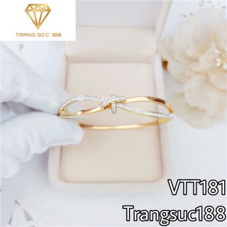 Vòng tay titan đá xéo VTT181