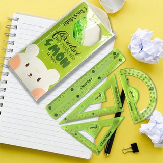 Bộ Thước Dẻo CLASSMATE 4 Món CL-RS401 (15cm)