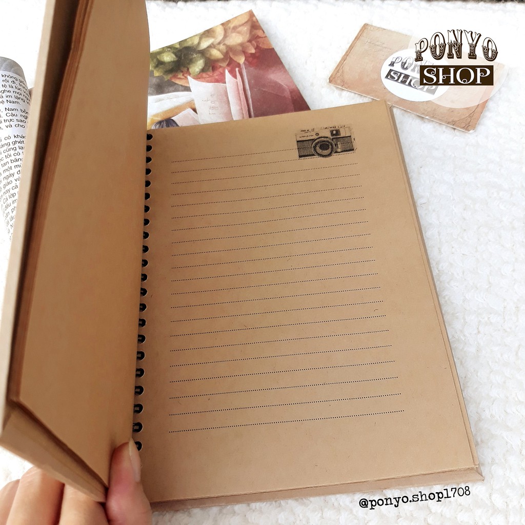 Xấp 100 tờ giấy kraft 80gsm, khổ A5 làm Handmade