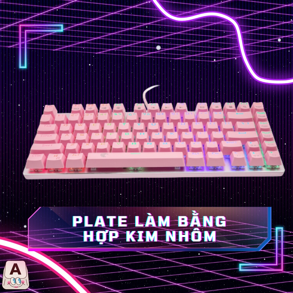 Bàn phím cơ Rgb eyooso z-88 Hotswap Red switch
