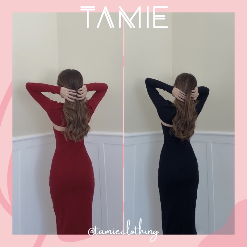 Đầm Body Cổ Yếm Kèm Croptop Tay Dài TAMIEclothing | BigBuy360 - bigbuy360.vn