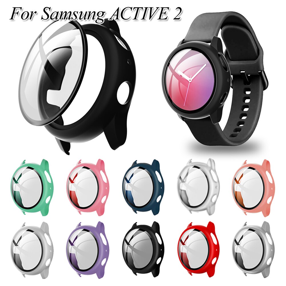 Vỏ Kính Cường Lực Bảo Vệ Màn Hình Đồng Hồ Samsung Galaxy Watch Active 2 40mm 44mm 9h