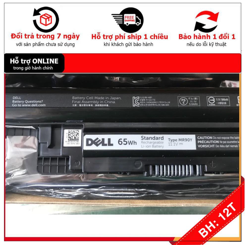 BH12TH . Pin (65Wh) Dell Inspiron 14 3421 15R 5537 3521 17R 5721 5737 (MR90Y)