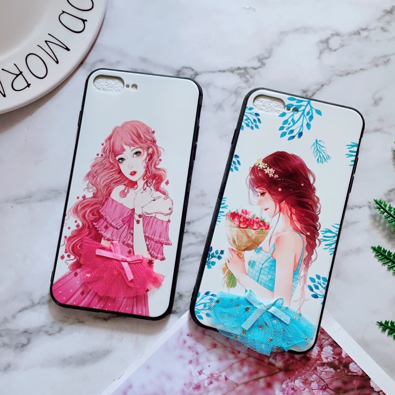 Ốp Lưng iphone 7Plus/8Plus Hình Kute Viền Nhựa Dẻo