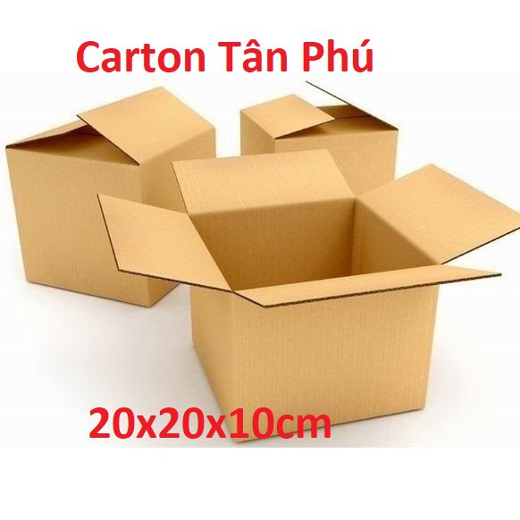 20x20x10 ♥️ FREESHIP ♥️ Giảm 10K Khi Nhập [BAOBITP] - Combo 20 hộp carton siêu rẻ tiện lợi TP20