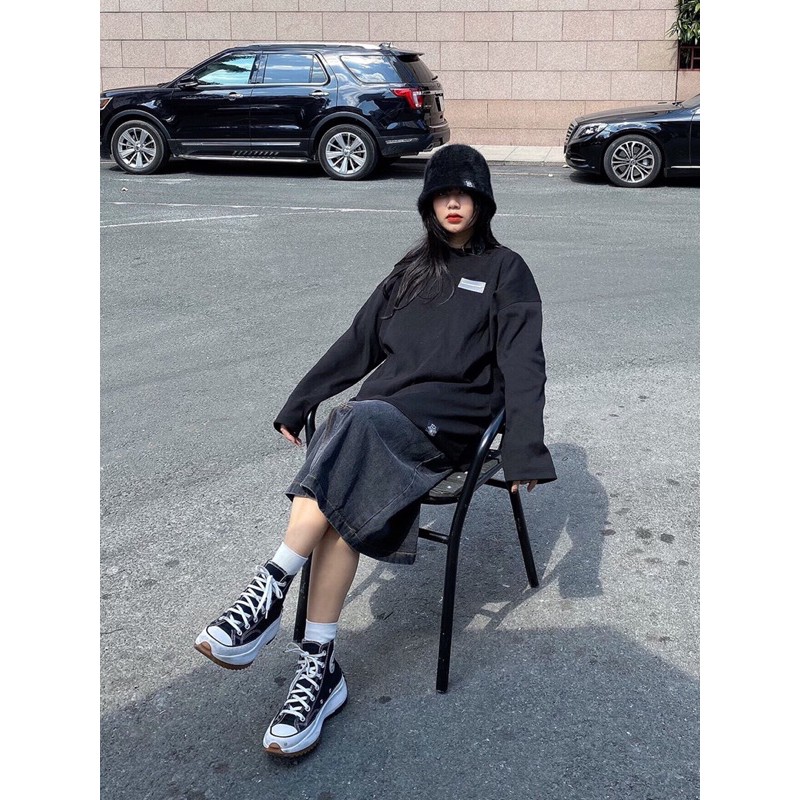 Áo Tay Dài Vải Gân 100% Cotton Cao Cấp - Áo Tee Long Sleeve Dragonbyboi BASIC FREESIZE Nhiều màu | BigBuy360 - bigbuy360.vn