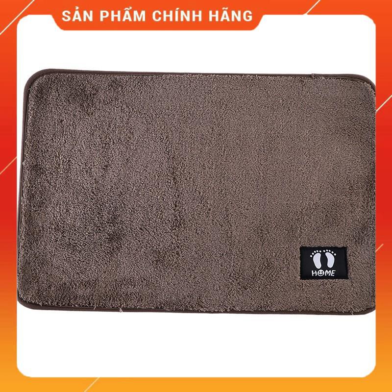 CHÍNH HÃNG -  Thảm chùi chân nỉ thêu đẹp 40x60 cm cao cấp,thảm lau chân nhà tắm nỉ