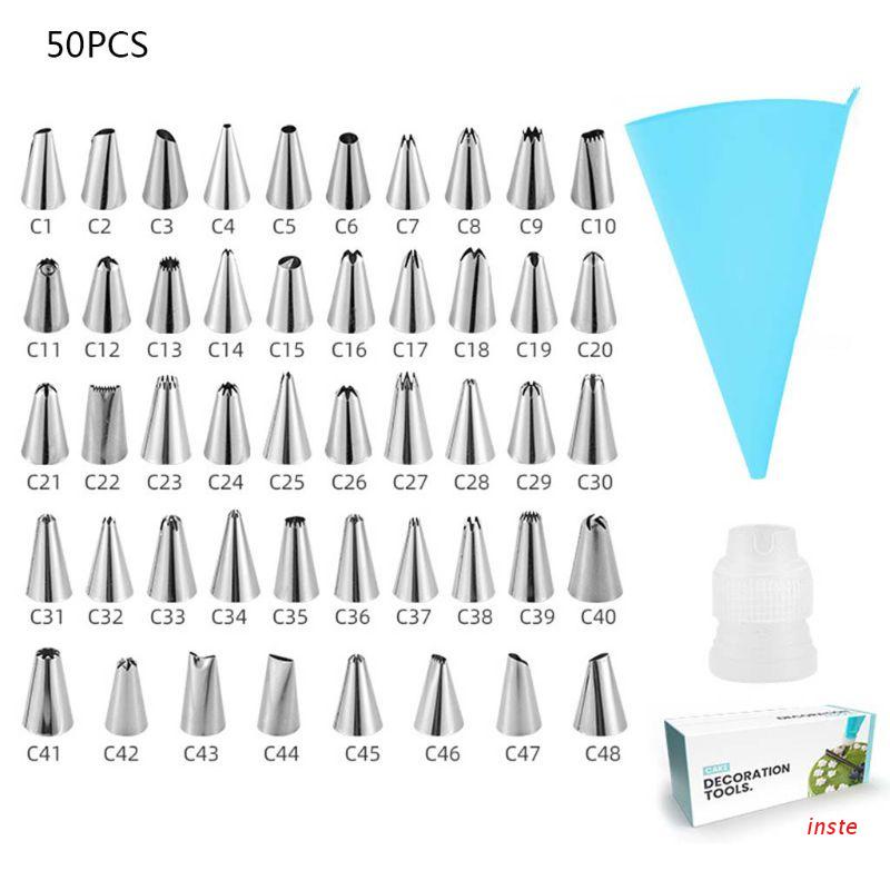 Inste 50 Đầu Phun Kem Trang Trí Bánh | BigBuy360 - bigbuy360.vn