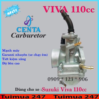 Bình Xăng Con Centa (Bộ Chế Hòa Khí ) dành cho Suzuki Viva 110cc