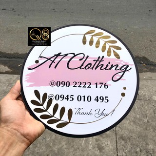 Bảng gỗ SIze Tròn,Biển treo shop
