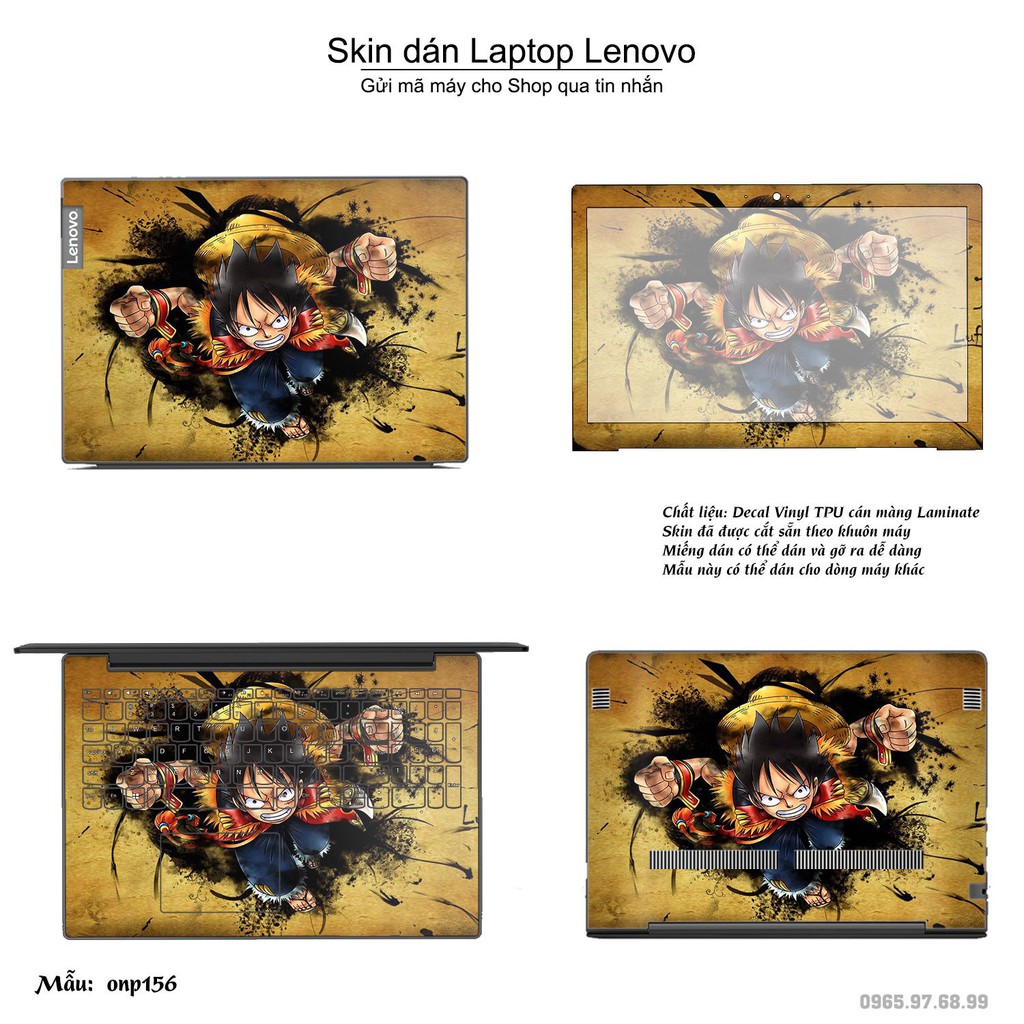 Skin dán Laptop Lenovo in hình One Piece nhiều mẫu 19 (inbox mã máy cho Shop)