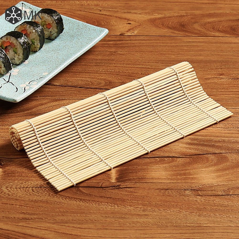 Set 2 Mành cuốn SUSHI bằng tre tự nhiên 23x24cm Dùng để quấn cơm cuộn