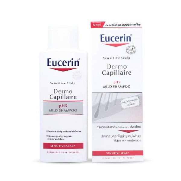 -Dầu Gội Dành Cho Da Dầu Nhạy Cảm Eucerin Ph5 Mild Shampoo 250ml