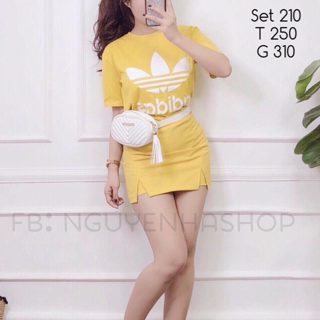 SÉT THUN ÁO QUẦN GIẢ VÁY