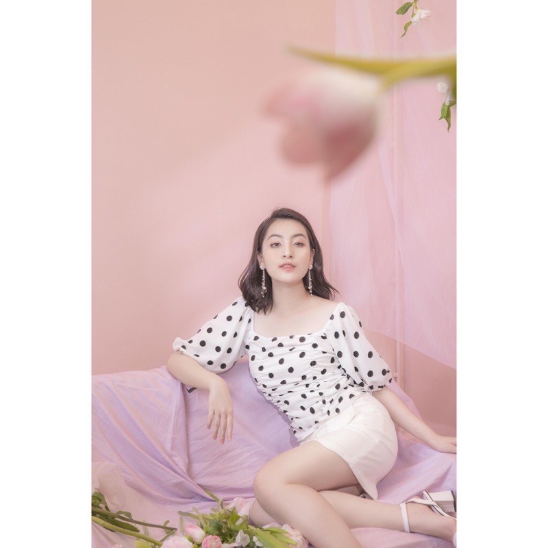 Dottie - Pas áo rút nhún chấm bi của Dottie