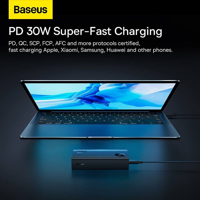 Pin Sạc Dự Phòng   Sạc Nhanh Baseus Adaman2 Digital Display Fast Charge Power Bank 10000mAh 30W