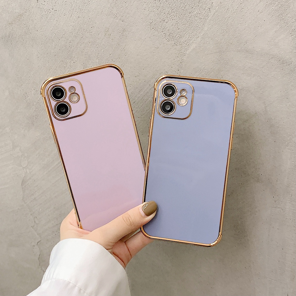 Ốp điện thoại mạ điện 6D chất lượng cao chống rơi cho iPhone 11 12 X XS Pro Max XR 7 8 Plus 12mini SE2020