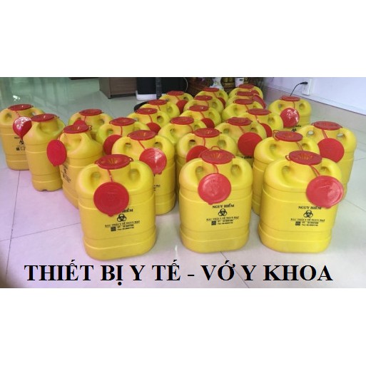 Bình huỷ kim tiêm nhựa 6,8 lít và 1,5 lít