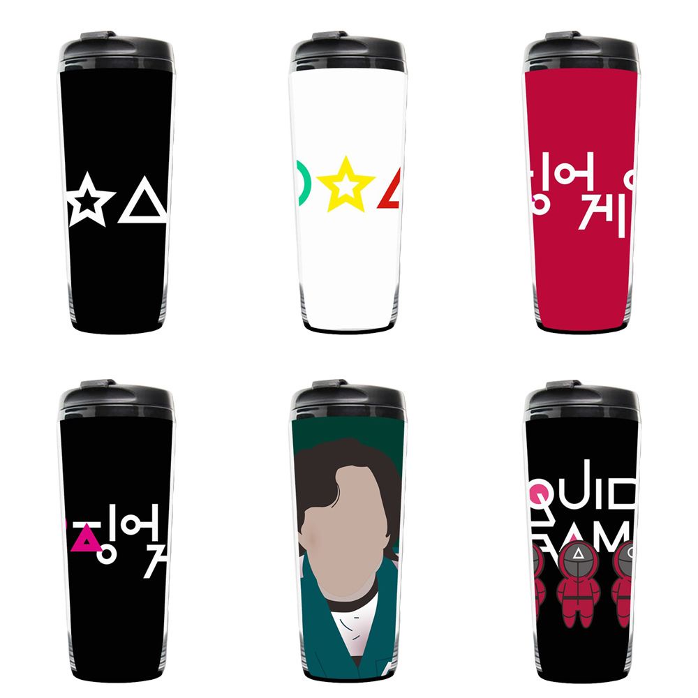 Cốc Đựng Nước Giữ Nhiệt Hai Lớp Bằng Nhựa Bền Bỉ Cho Fan Hâm Mộ TV Play 046 Lee Jung Jae