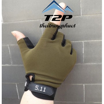 Găng tay xe máy cụt ngón 5.11
