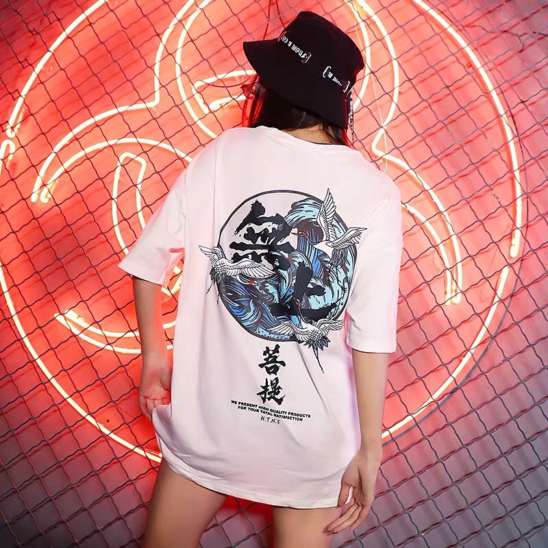 Áo thun tay lỡ unisex form rộng WIND DISOUT phông rộng nam nữ phong cách oversize ulzzang | BigBuy360 - bigbuy360.vn