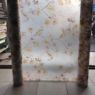 Decal dán kính hoa dây
