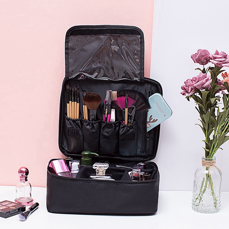 mohanzi  Professionale Grande Borsa Makeup Kit da Viaggio Impermeabile Simple Stoccaggio