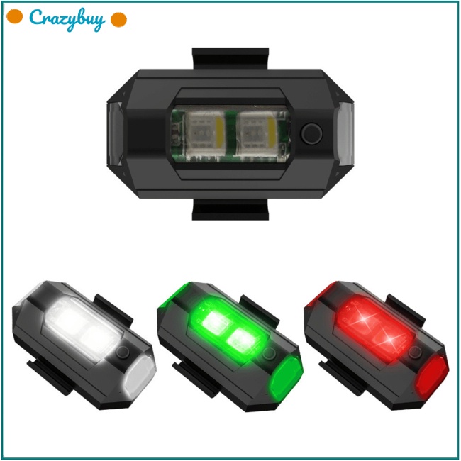 Cr Đèn Led Cảnh Báo Chống Va Chạm Sạc Pin 110mah Type-C Nhiều Màu Sắc Cho Xe Hơi Điều Khiển Từ Xa