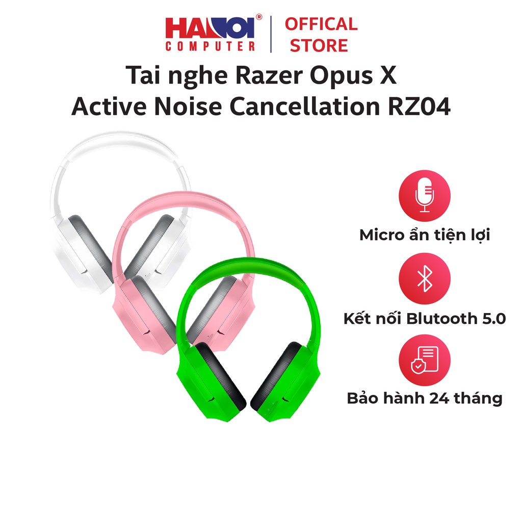 Tai nghe Razer Opus X-Active Noise Cancellation RZ04-03760400-R3M1 Tích hợp công nghệ chống ồn chủ động