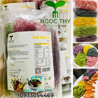 Phở rau củ thập cẩm dai ngon dinh dưỡng phở gạo lứt đen đỏ, chùm ngây,