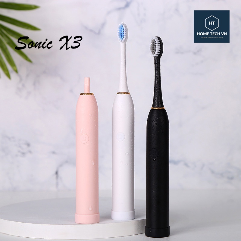 Bàn chải đánh răng điện tự động 5 chế độ bản cao cấp chải chăm sóc răng miệng sạch sẽ công nghệ châu âu