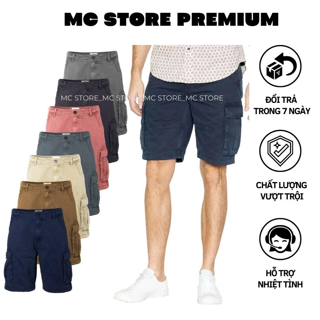 Quần Short Túi Nắp Hộp Nam Cao Cấp vnxk Full Size 100kg Nhiều Màu MC STORE