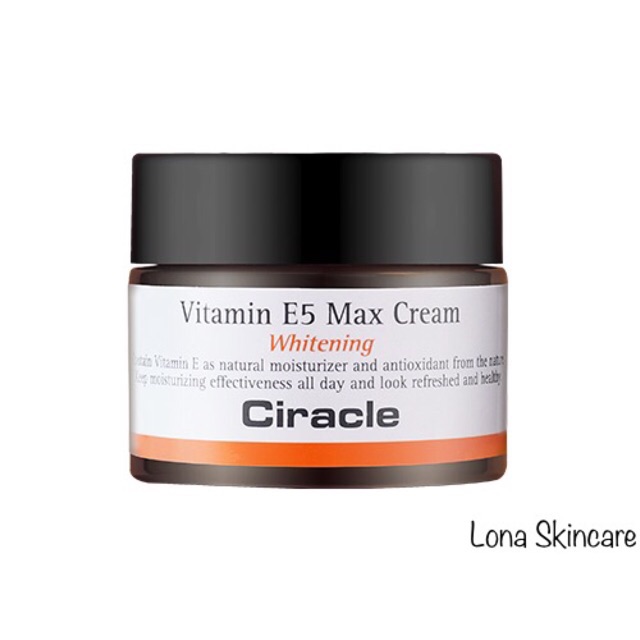 Kem Dưỡng Trắng Ciracle Vitamin E5 Max Cream (50ml)