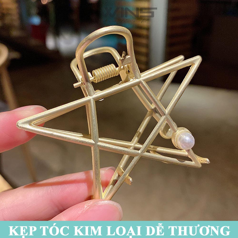 Kẹp tóc kim loại nhiều hình SK112 sang trọng, dễ thương, xinh đẹp phong cách Hàn Quốc làm phụ kiện tóc cho nữ