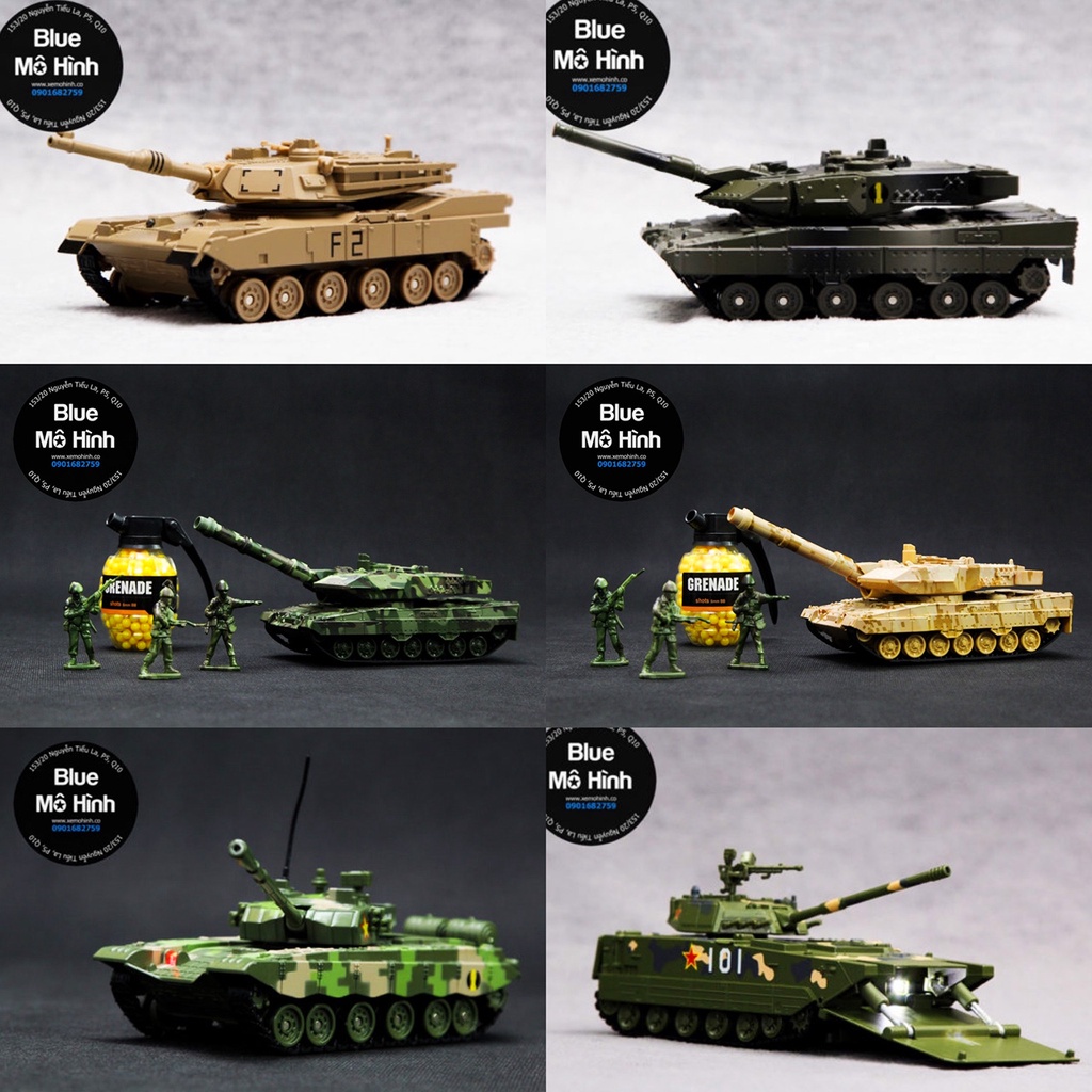 Blue mô hình | Xe mô hình xe tank M1A2 xe tăng Mỹ M1 Abrams