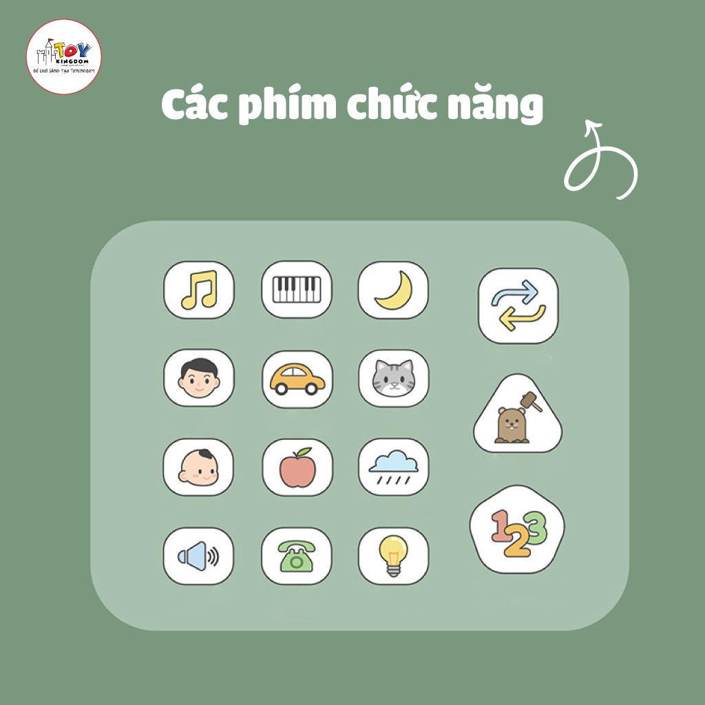 Điện Thoại Đồ Chơi Phát Nhạc Hình Con Gà