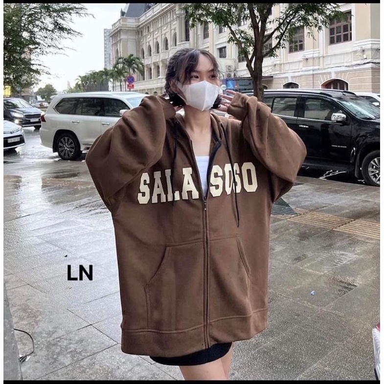 Áo khoác nỉ SALA mũ 2 lớp DA6