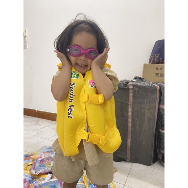 Áo phao bơm hơi cho bé , áo phao cho bé
