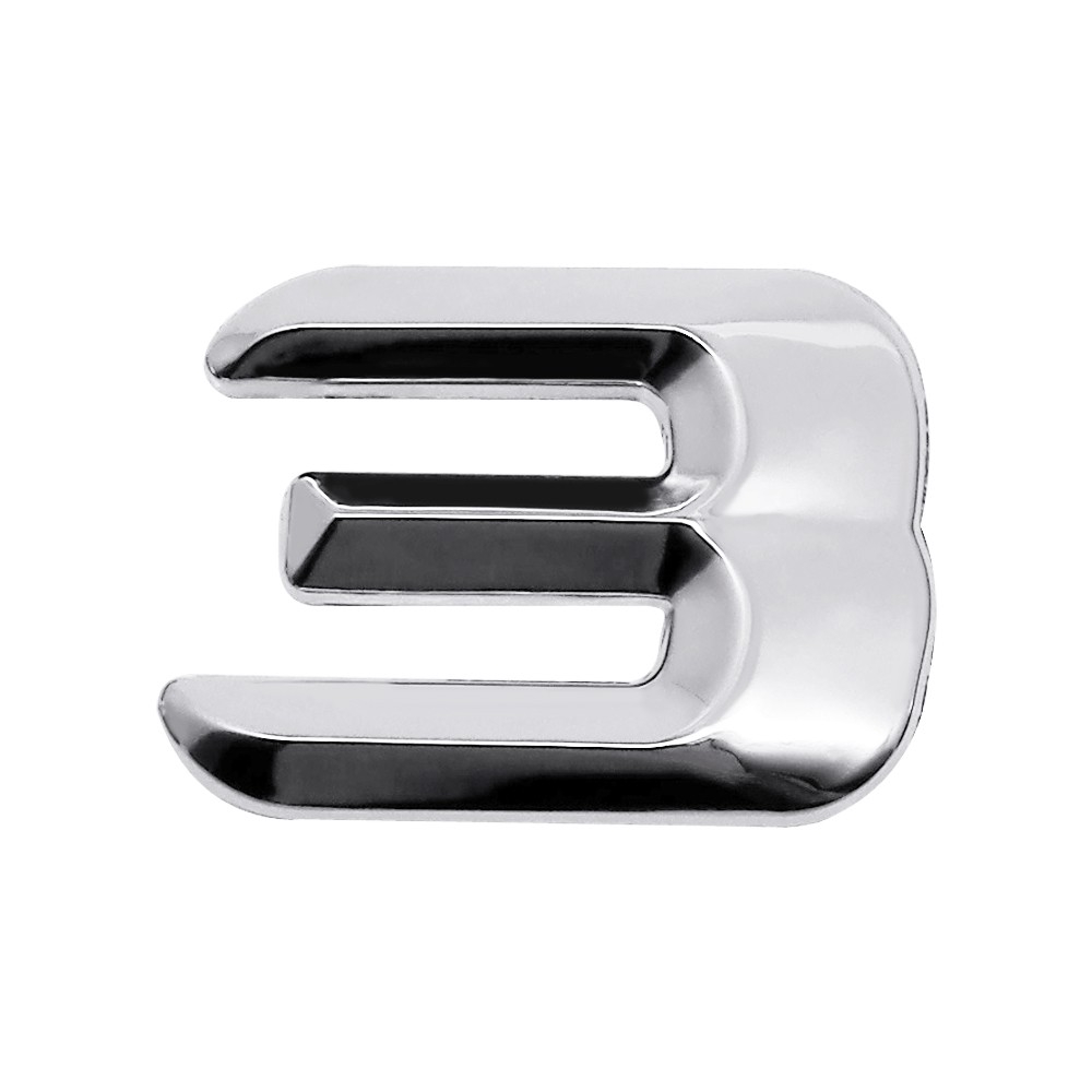 Modified Digital Alphabet Black and Silver 1 2 3 4 5 6 8 A B C E G K L M S DIY Metal Car Sticker for Mercedes Benz A200 A220 A250 A260 Auto 3D Letter Number Trunk Emblem Badge Decal Accessories