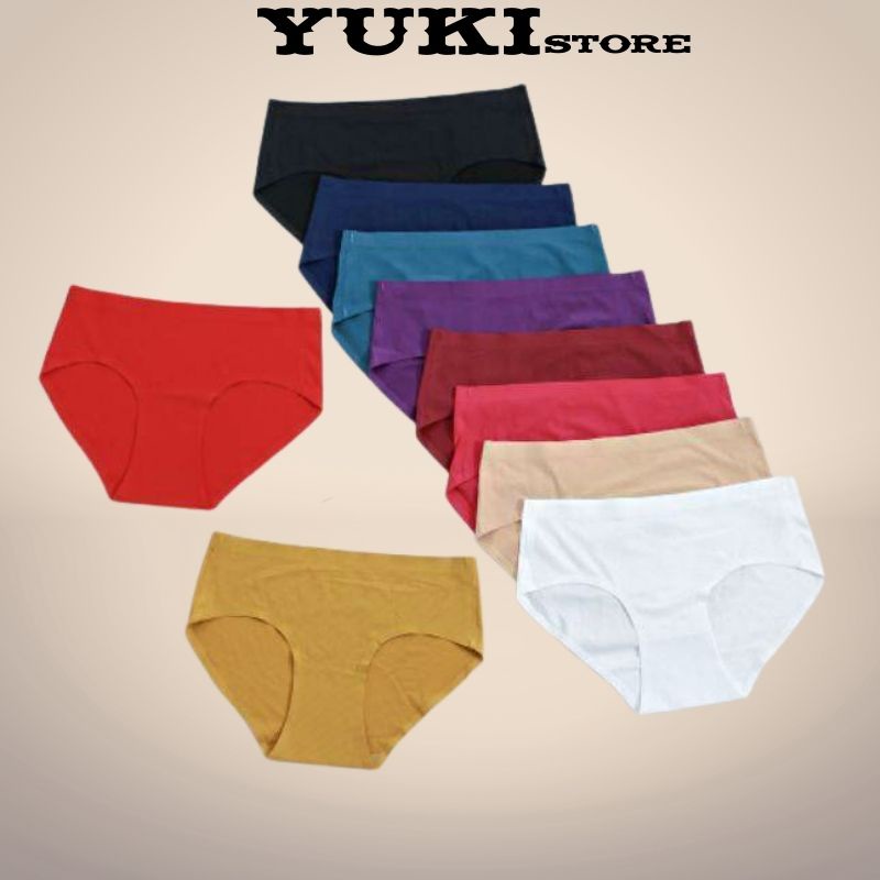Quần lót nữ thun lạnh đúc su không đường may cao cấp mặc thoải mái YUKI STORE 5032