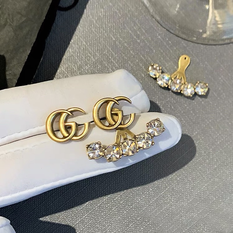 Hoa tai hợp kim đính hạt GC - Maben