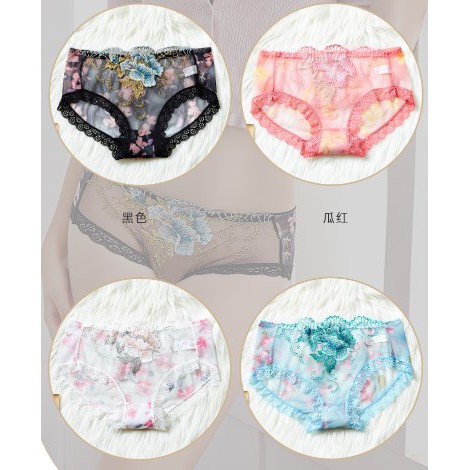 Quần lót nữ( QUẦN 3D Hoa Hồng Ren Lưới  KHÁNG KHUẨN 3D803)