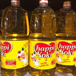 Dầu Happi Koki chai 2 lít