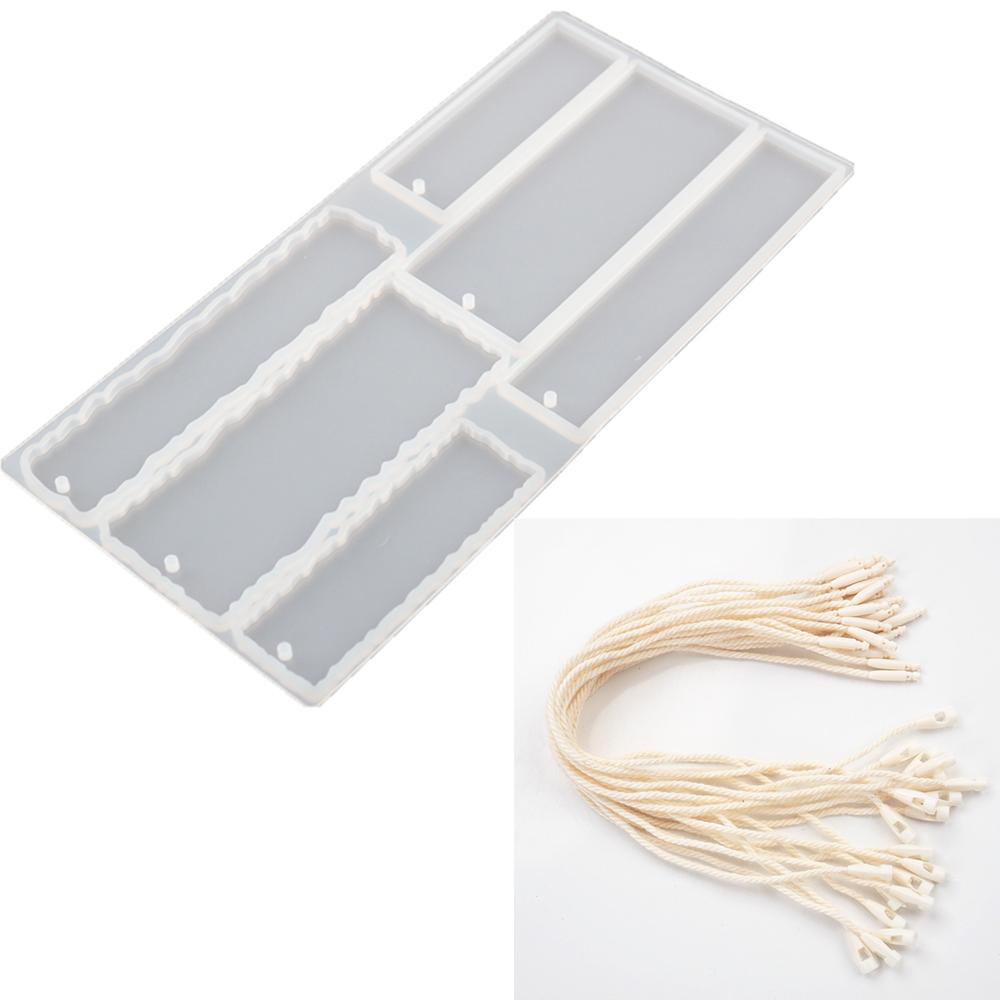 PINEVN Khuôn Silicon Trong Suốt Hình Chữ Nhật Làm Đồ Thủ Công