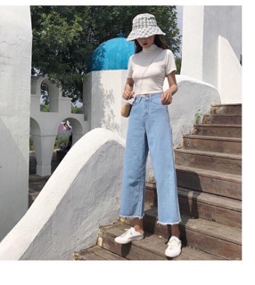 QUẦN JEANS LỬNG ỐNG RỘNG