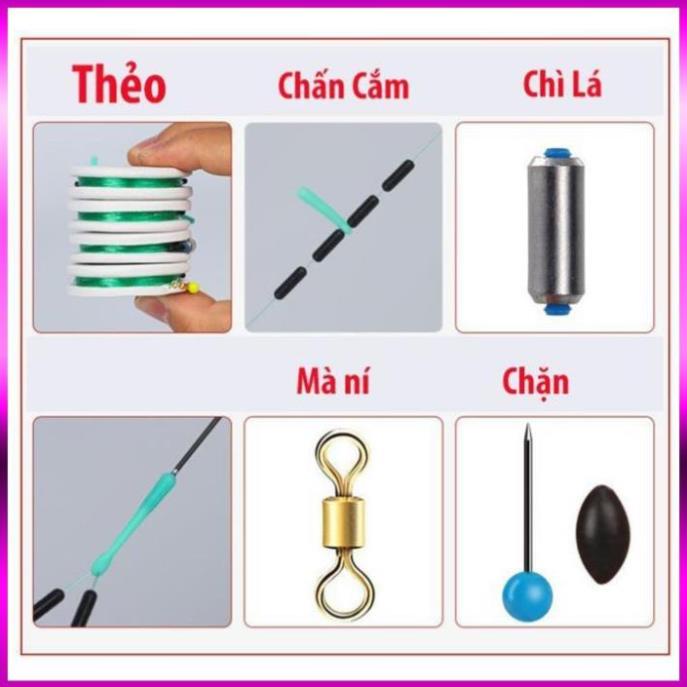 ⭐ Dây trục câu đài buộc sẵn đầy đủ các kích thước, cước câu - Top1VN