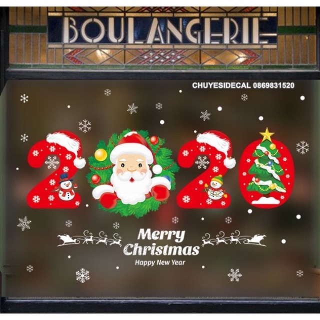 Decal dán tường Noel - Noel 2020